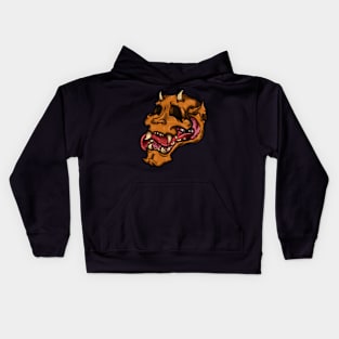 Orange Oni Kids Hoodie